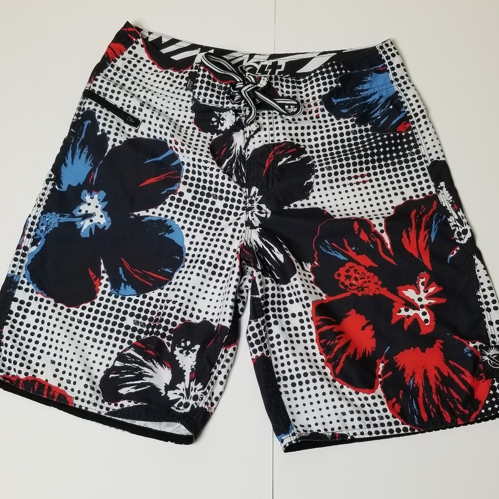 Lost Enterprises Floral Surf Art Board Shorts 30